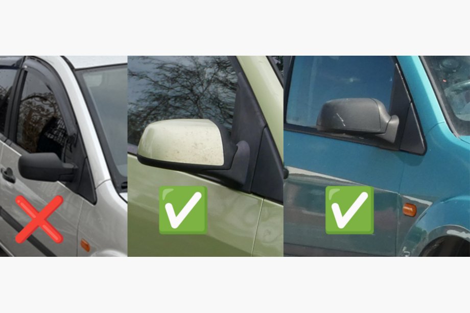 Ford Fiesta 2002-2008 Mirror Covers (2 pcs, Stainless Steel) Photo 4