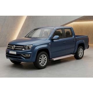 Side Steps Maya Red-Grey (2 pcs, Aluminum) Volkswagen Amarok 2010-2022 photo 1