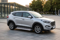 Hyundai Tucson TL 2016-2021 Side Steps Maya Red-Grey (2 pcs, Aluminum) photo 1
