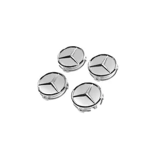 Wheel center caps 70/75 mm with ring (4 pcs, grey) photo 4