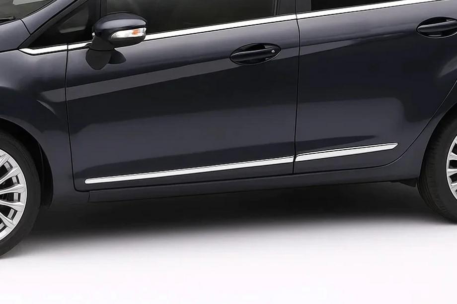 Ford Fiesta 2017- Chrome Door Moldings (4 pcs, Stainless Steel) Image