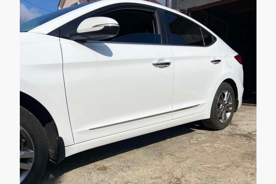 Hyundai Elantra (AD) 2015-2020 Chrome Door Moldings (4 pcs, Stainless Steel) Image