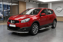 Nissan Qashqai 2010-2014 Side Steps Tayga V2 (2 pcs, Aluminum) photo 1