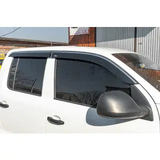 Window deflectors with chrome trim (4 pcs, Niken) photo 2
