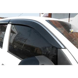 Window deflectors with chrome trim (4 pcs, Niken) photo 4