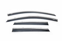 Toyota Auris 2012-2018 Window Deflectors with Chrome Trim Niken (2012-2015, HB/SW, 4 pcs) photo 2