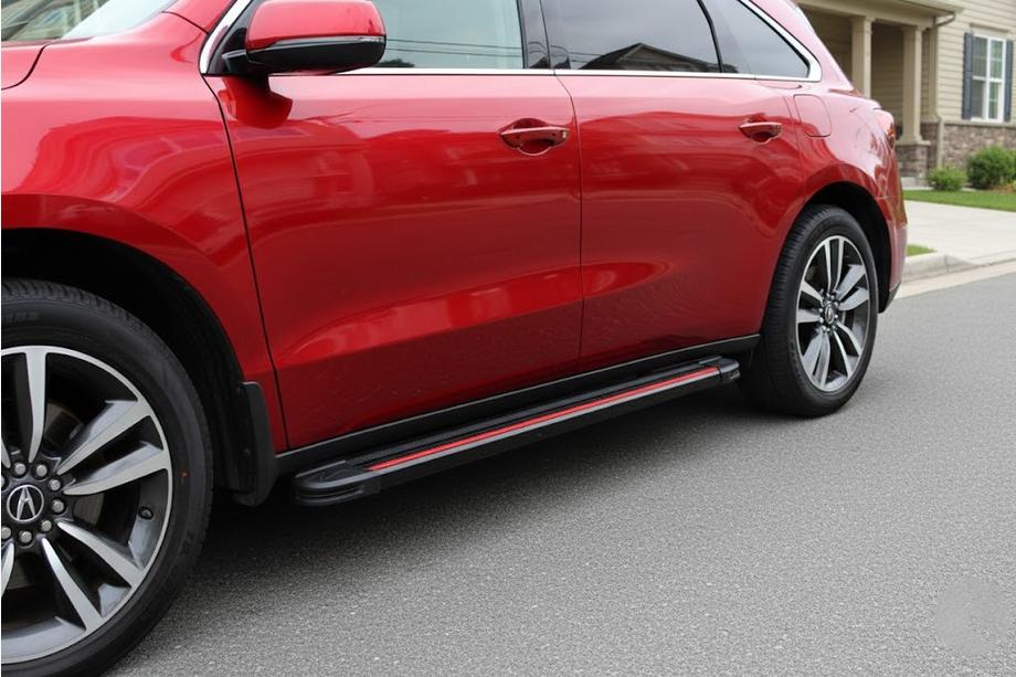 Acura MDX 2013-2020 Side Steps Maya Red (2 pcs, Aluminum) Image