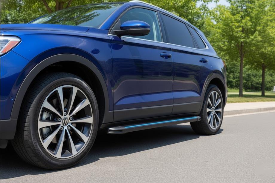 Acura MDX 2013-2020 Side Steps Maya Blue (2 pcs, Aluminum) Image