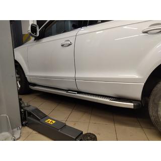 Side Steps Mevsim Grey (2 pcs, Aluminum) Audi Q7 2005-2015 photo 2