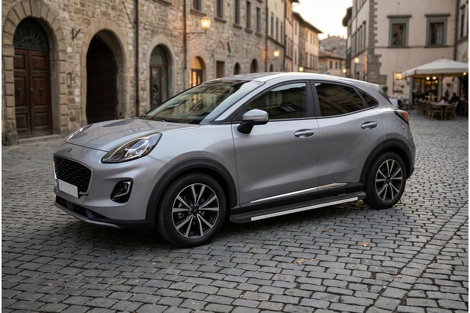 Ford Puma 2019- Side Steps Maya V1 (2 pcs, Aluminum) Image