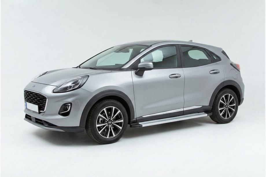 Ford Puma 2019- Side Steps Maya V2 (2 pcs, Aluminum) Image