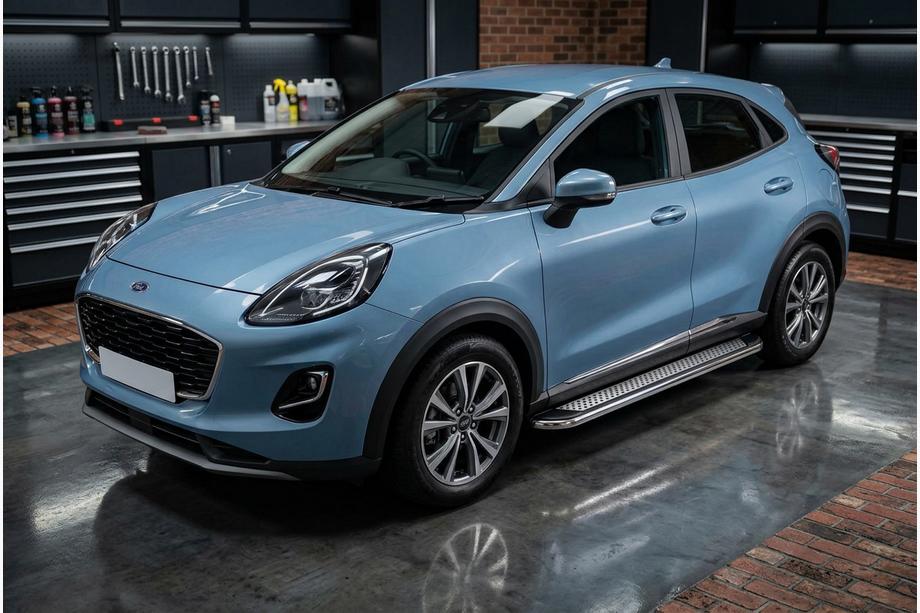 Ford Puma 2019- Side Steps Maydos V2 (2 pcs, Aluminum) Image