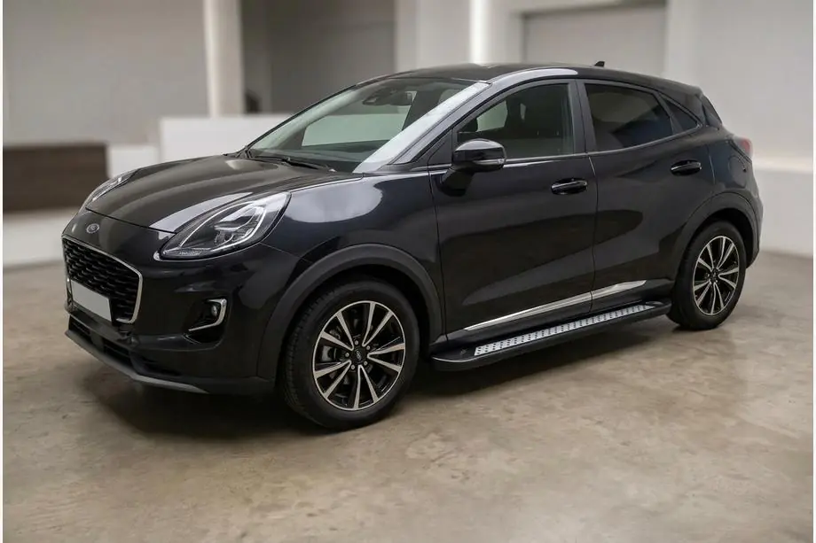 Ford Puma 2019- Side Steps Vision New Black (2 pcs, Aluminum) Image