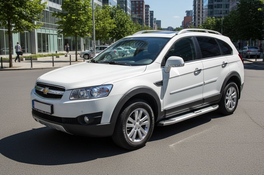 Chevrolet Captiva 2006-2019 Side Steps Mevsim Grey (2 pcs, Aluminum) Image