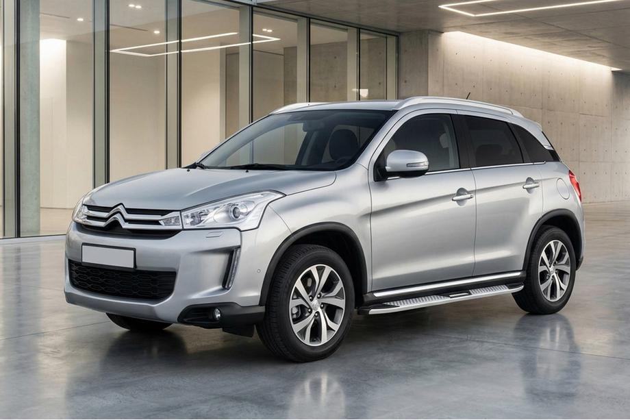 Citroen C-4 Aircross 2012-2017 Side Steps Mevsim Grey (2 pcs, Aluminum) Image