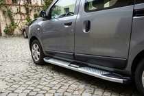 Dacia Dokker 2013-2022 Side Steps Mevsim Grey (2 pcs, Aluminum) photo 1