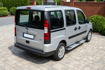 Fiat Doblo I 2005-2010 Side Steps Mevsim Grey (2 pcs, Aluminum) Only for standard base photo 1