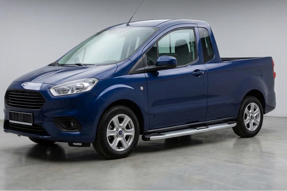 Ford Courier 2014-2023 Side Steps Mevsim Grey (2 pcs, Aluminum) Photo 1