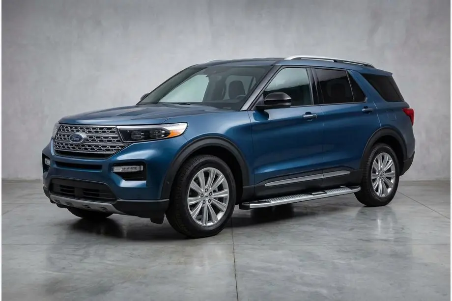 Ford Explorer 2019- Side Steps Mevsim Grey (2 pcs, Aluminum) Image