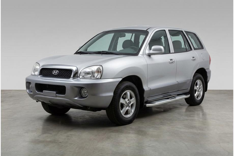Hyundai Santa Fe 1 2000-2006 Side Steps Mevsim Grey (2 pcs, Aluminum) Image