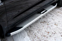 Hyundai Santa Fe 2 2006-2012 Side Steps Mevsim Grey (2 pcs, Aluminum) photo 2