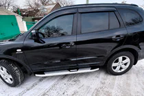 Hyundai Santa Fe 2 2006-2012 Side Steps Mevsim Grey (2 pcs, Aluminum) photo 4