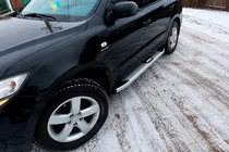 Hyundai Santa Fe 2 2006-2012 Side Steps Mevsim Grey (2 pcs, Aluminum) photo 1