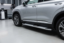 Hyundai Santa Fe 4 2018-2023 Side Steps Mevsim Grey (2 pcs, Aluminum) photo 1
