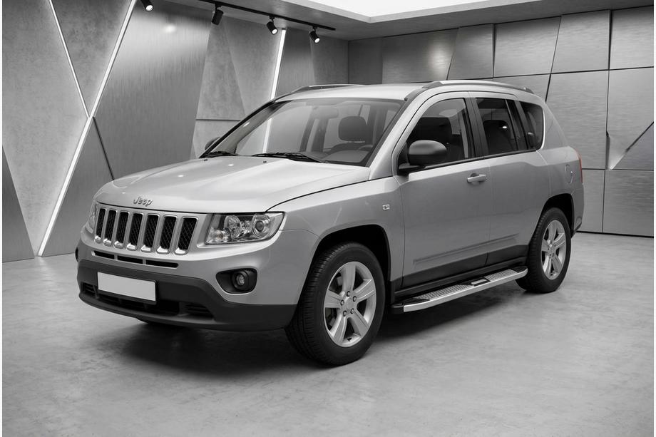 Jeep Compass 2006-2016 Side Steps Mevsim Grey (2 pcs, Aluminum) Image
