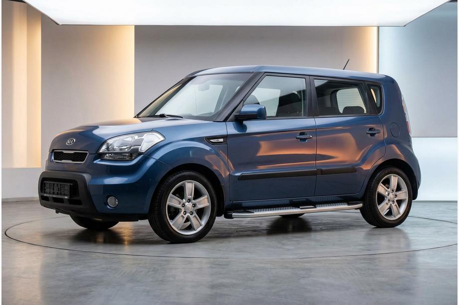 Kia Soul I 2008-2013 Side Steps Mevsim Grey (2 pcs, Aluminum) Image