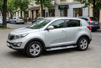 Kia Sportage 2010-2015 Side Steps Mevsim Grey (2 pcs, Aluminum) photo 1