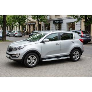 Side Steps Mevsim Grey (2 pcs, Aluminum) Kia Sportage 2010-2015 photo 1