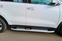 Kia Sportage 2015-2021 Side Steps Mevsim Grey (2 pcs, Aluminum) photo 1