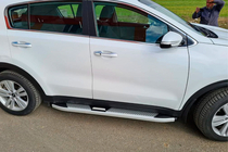 Kia Sportage 2015-2021 Side Steps Mevsim Grey (2 pcs, Aluminum) photo 6