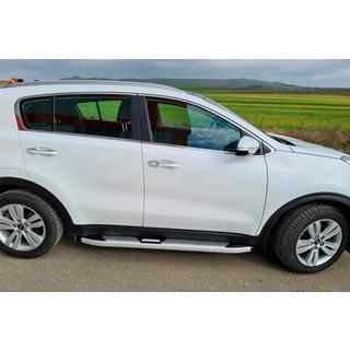 Side Steps Mevsim Grey (2 pcs, Aluminum) Kia Sportage 2015-2021 photo 3