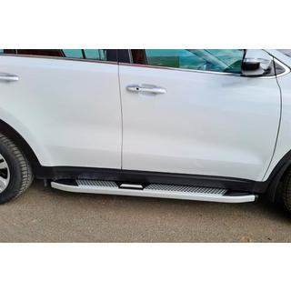 Side Steps Mevsim Grey (2 pcs, Aluminum) Kia Sportage 2015-2021 photo 1