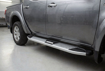 Mitsubishi L200 2006-2015 Side Steps Mevsim Grey (2 pcs, Aluminum) photo 1
