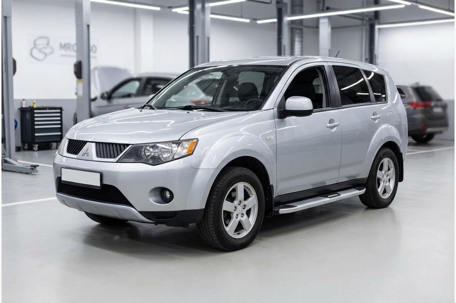 Mitsubishi Outlander 2006-2012 Side Steps Mevsim Grey (2 pcs, Aluminum) Image