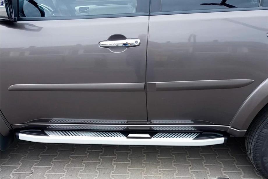 Mitsubishi Pajero Sport 2008-2015 Side Steps Mevsim Grey (2 pcs, Aluminum) Image