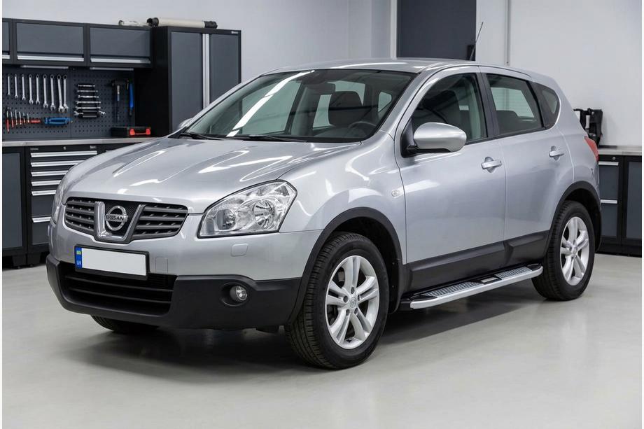 Nissan Qashqai 2007-2010 Side Steps Mevsim Grey (2 pcs, Aluminum) Image
