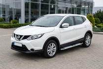 Nissan Qashqai 2014-2021 Side Steps Mevsim Grey (2 pcs, Aluminum) photo 1