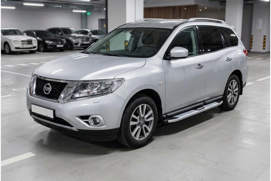 Nissan Pathfinder R52 2012-2021 Side Steps Mevsim Grey (2 pcs, Aluminum) Image