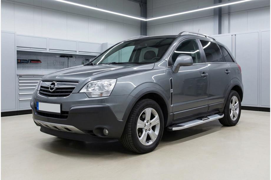 Opel Antara 2006-2017 Side Steps Mevsim Grey (2 pcs, Aluminum) 2016-2018 Image