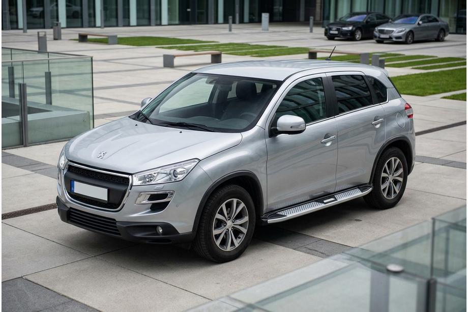 Peugeot 4008 2012-2017 Side Steps Mevsim Grey (2 pcs, Aluminum) Image