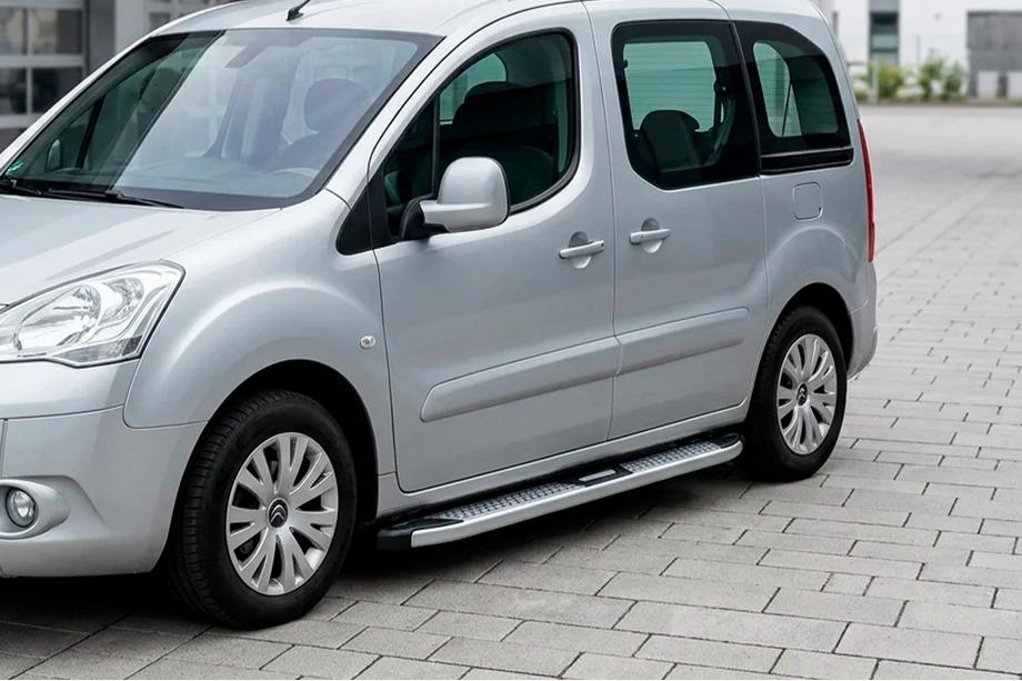 Peugeot Partner Tepee 2008-2018 Side Steps Mevsim Grey (2 pcs, Aluminum) Photo 1