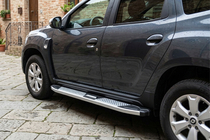 Renault Duster 2018-2024 Side Steps Mevsim Grey (2 pcs, Aluminum) photo 1