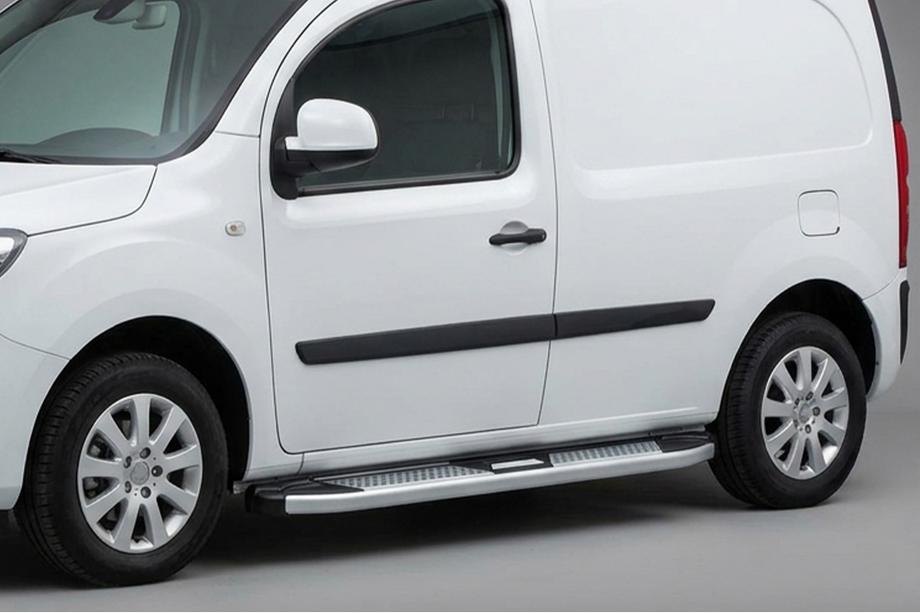 Renault Kangoo 2008–2020 Side Steps Mevsim Grey (2 pcs, Aluminum) Long Wheelbase Image