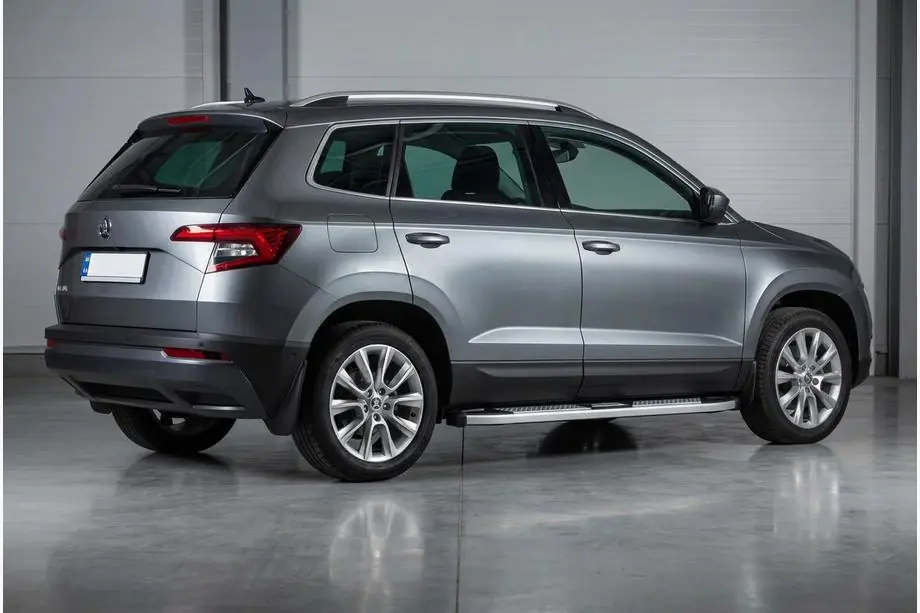 Skoda Karoq 2018- Side Steps Mevsim Grey (2 pcs, Aluminum) Image