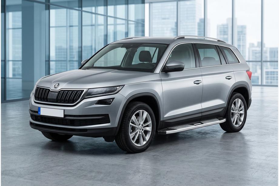 Skoda Kodiaq 2016-2023 Side Steps Mevsim Grey (2 pcs, Aluminum) Image