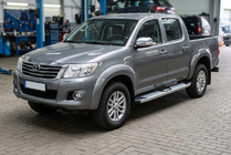 Toyota Hilux 2006-2015 Side Steps Mevsim Grey (2 pcs, Aluminum) photo 1